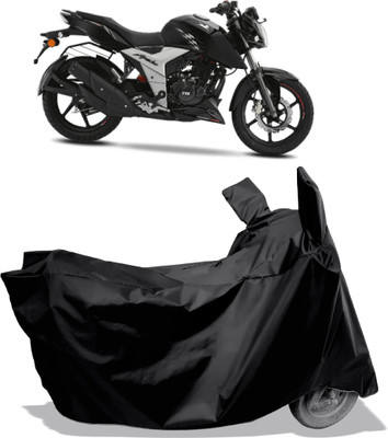 Amexride Two Wheeler Cover for TVS(Apache RTR 160 4V, Black)
