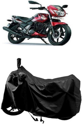 MMSSTAR Waterproof Two Wheeler Cover for TVS(Flame DS 125, Black)