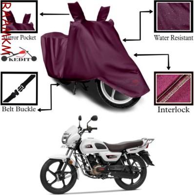 LIFE TO HUB Two Wheeler Cover for Hero, Honda, Bajaj, Ather, TVS, Yamaha(Passion Pro TR, Maroon)