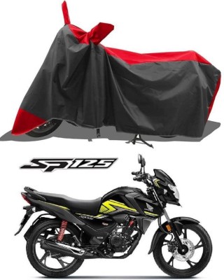 smwzxyu Two Wheeler Cover for Honda(SP125, Black, Red)