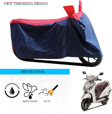ANTHUB Waterproof Two Wheeler Cover for Honda(Activa 5G, Black, Red)