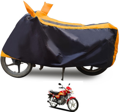 Euro Care Waterproof Two Wheeler Cover for Hero(HF Deluxe, Orange)