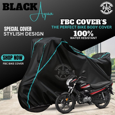 OliverX Waterproof Two Wheeler Cover for Hero(Super Splendor, Black)