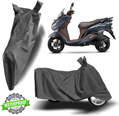 Autoinnovation Waterproof Two Wheeler Cover for Suzuki(Burgman Street 125, Grey)
