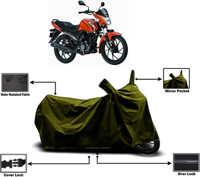 Amexride Two Wheeler Cover for Suzuki(Sling, Green)