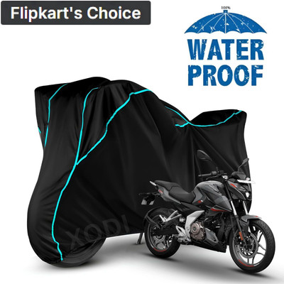 OliverX Waterproof Two Wheeler Cover for Bajaj(Pulsar N160, Black, Blue, Multicolor)