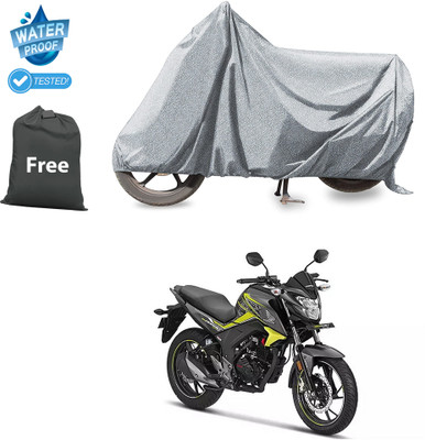 CODOKI Waterproof Two Wheeler Cover for Honda(CB Hornet 160R, Silver)