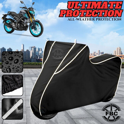 AutoGalaxy Waterproof Two Wheeler Cover for Yamaha(MT 15, Black)