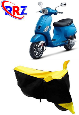 RRZ Waterproof Two Wheeler Cover for Vespa(Vespa SXL, Black, Yellow)