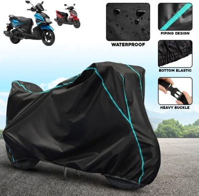 xodi Two Wheeler Cover for Yamaha(RayZR 125 Fi, Black, Blue)