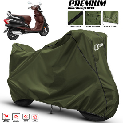 AUTOCAD Waterproof Two Wheeler Cover for Hero(MotoCorp Destini 125, Green, Black)