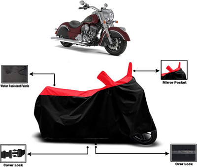Amexride Two Wheeler Cover for Indian(Chief Classic, Red)