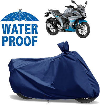 AutoGalaxy Waterproof Two Wheeler Cover for Yamaha(Fazer 25 BS6, Blue)