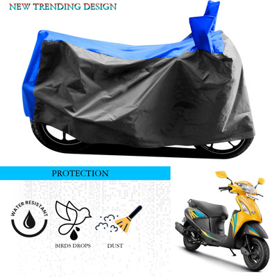 SnehaSales Waterproof Two Wheeler Cover for Hero(Pleasure, Grey, Blue)