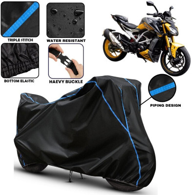 AutoGalaxy Two Wheeler Cover for TVS(Apache RTR 310, Black)