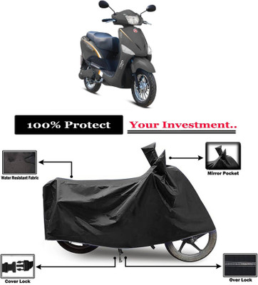 KEDIT Two Wheeler Cover for Hero(Electric Optima HS500 ER, Black)