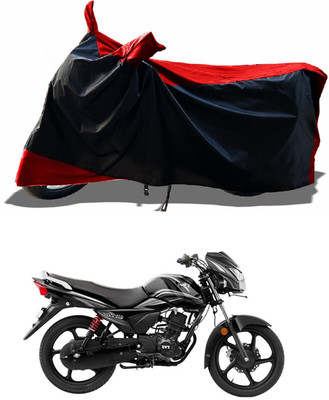 AESTRYD Two Wheeler Cover for TVS(Victor GLX, Red)