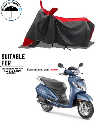 smwzxyu Waterproof Two Wheeler Cover for Honda(Red, Black)