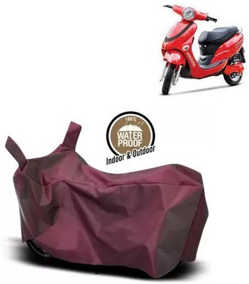 OliverX Waterproof Two Wheeler Cover for Hero(Electric Photon BS6, Maroon)
