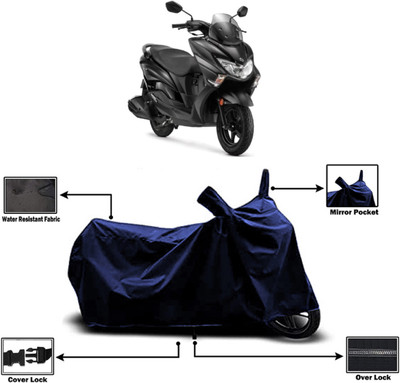 Amexride Two Wheeler Cover for Suzuki(Burgman Street 125, Blue)