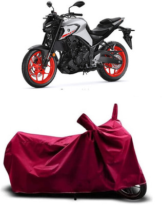 Coxtor Waterproof Two Wheeler Cover for Yamaha(MT-03 BS6, Maroon)