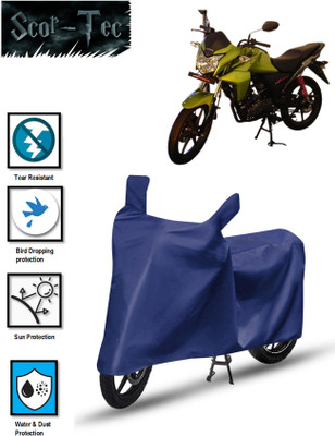 SCOR-TEC Waterproof Two Wheeler Cover for Honda(CB Twister, Blue)