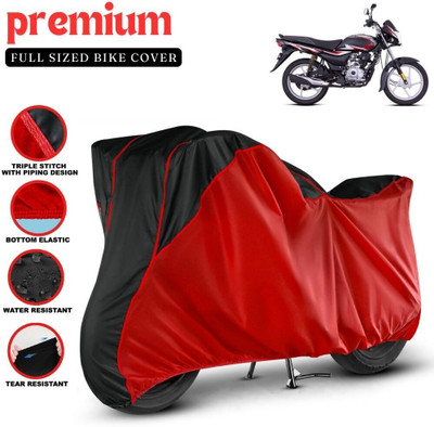 AutoGalaxy Two Wheeler Cover for Bajaj(Platina 100, Red, Black)