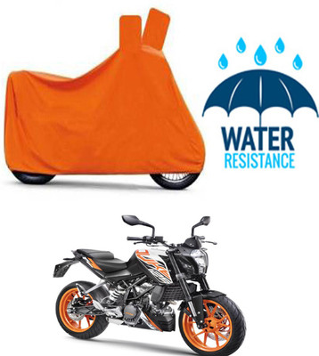 DeepShakshi AUTOMOTIVE Waterproof Two Wheeler Cover for KTM(125 Duke, Orange)