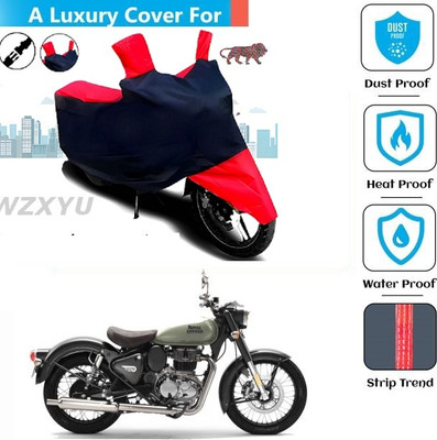 smwzxyu Waterproof Two Wheeler Cover for Royal Enfield(Meteor, Red, Blue)