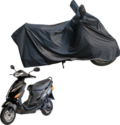 Motodreka Waterproof Two Wheeler Cover for Hero(Electric Wave Dx, Black)