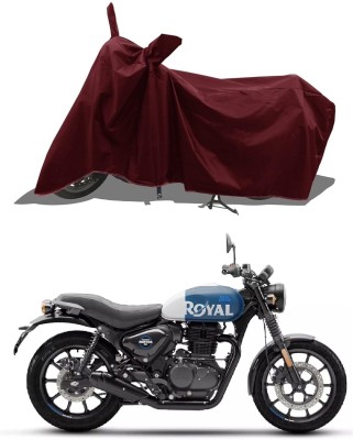 KANISHA ENTERPRISES Waterproof Two Wheeler Cover for Royal Enfield(Hunter 350, Maroon)