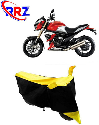 RRZ Waterproof Two Wheeler Cover for Mahindra(MOJO XT 300, Black, Yellow)