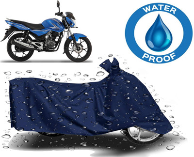 ROYAL AUTO MART Waterproof Two Wheeler Cover for Bajaj(Discover 100 DTS-i, Blue)