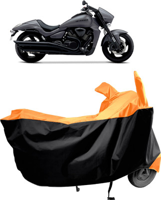 Amexride Two Wheeler Cover for Kinetic(Boss, Black, Orange)