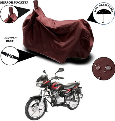 AASHTIK MART Two Wheeler Cover for Bajaj(Discover 125 DTS-i, Maroon)