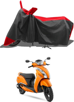 RAQTRO Waterproof Two Wheeler Cover for Honda(Activa 125, Red, Black)