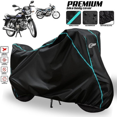 AutoGalaxy Waterproof Two Wheeler Cover for Hero(Splendor Pro Classic, Black, Blue, Multicolor)