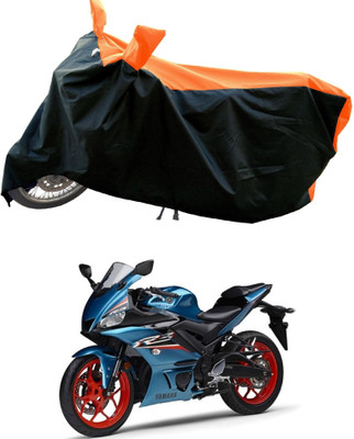 DeepShakshi AUTOMOTIVE Waterproof Two Wheeler Cover for Yamaha(YZF R3 BS6, Orange)