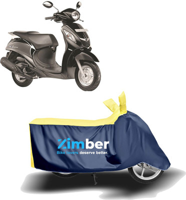 THE REAL ARV Two Wheeler Cover for Yamaha(Fascino, Yellow, Blue)