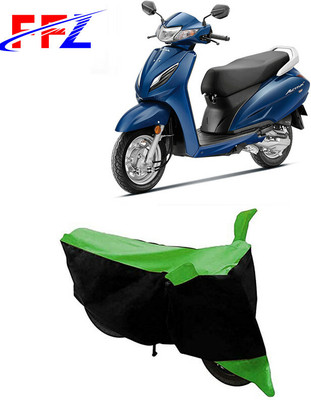 FFZ Two Wheeler Cover for Honda(Activa 6G, Black, Green)