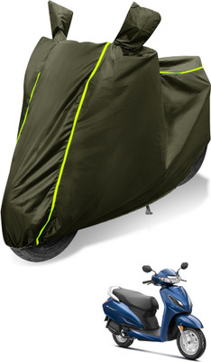 Auto Hub Waterproof Two Wheeler Cover for Honda(Activa 6G, Green)