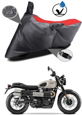 Ascension Two Wheeler Cover for Triumph(Street Scrambler, Grey, Red)