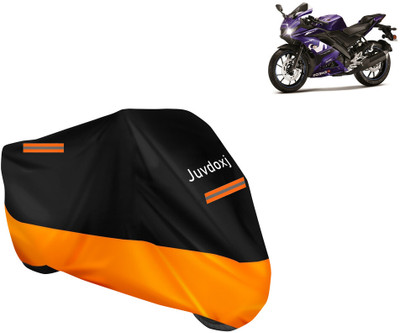 Juvdoxj Waterproof Two Wheeler Cover for Yamaha(YZF R15 V3 Moto GP Edition, Orange)