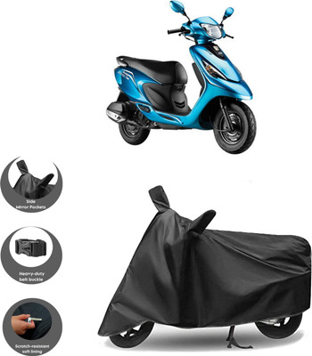 DeepShakshi AUTOMOTIVE Two Wheeler Cover for TVS(Zest 110 BS6, Black)