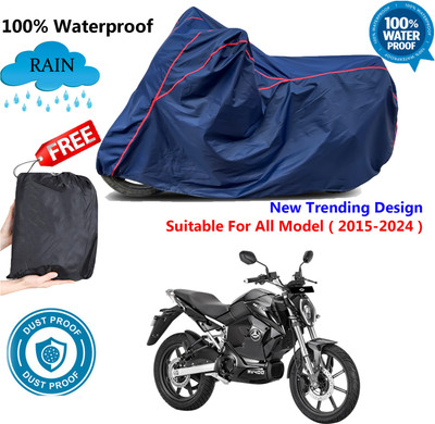 AUTOCAD Waterproof Two Wheeler Cover for Revolt(RV 300, Blue, Red)