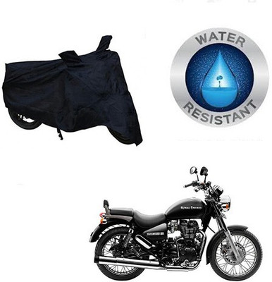 MMSSTAR Waterproof Two Wheeler Cover for Royal Enfield(Thunderbird 500, Black)