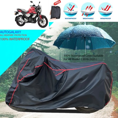 AutoGalaxy Waterproof Two Wheeler Cover for Yamaha(FZS 25, Black)