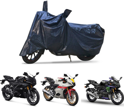 Grandbiker Waterproof Two Wheeler Cover for Yamaha(R15, Black)