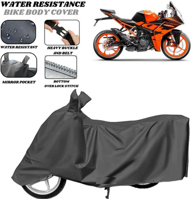 SRP PRODUCT Waterproof Two Wheeler Cover for KTM(RC 200, Grey)