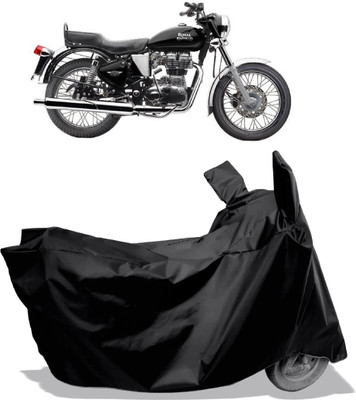 Amexride Two Wheeler Cover for Royal Enfield(Electra, Black)